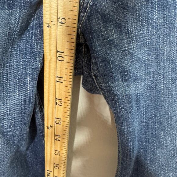 Ariat Trouser Jeans Women’s Size‎ 29R Dark Wash Raw Hem Wide Leg Stretch Denim - Picture 3 of 9